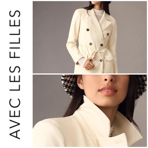 Anthropologie Jackets & Blazers - Anthropologie Avec Les Filles faux leather Trench Coat